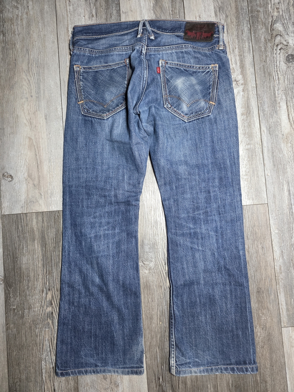 Levi's Vintage '08 RED Warped Bootcut Jeans Style 3088 Blue Denim Jeans Sz 31x30